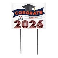 Virginia Cavaliers 18" x 24" 2026 Grad Yard Sign with Stakes