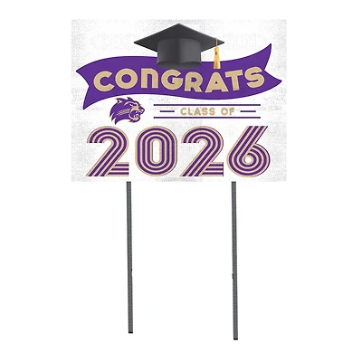 Western Carolina Catamounts 18" x 24" 2026 Grad Yard Sign with Stakes