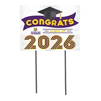 Western Illinois Leathernecks 18" x 24" 2026 Grad Yard Sign with Stakes