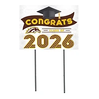 Western Michigan Broncos 18" x 24" 2026 Grad Yard Sign with Stakes