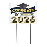 Wilkes Colonels 18" x 24" 2026 Grad Yard Sign with Stakes