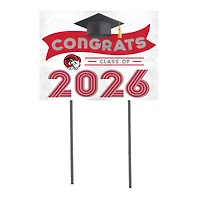 Winston-Salem State Rams 18" x 24" 2026 Grad Yard Sign with Stakes