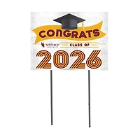 Winthrop Eagles 18" x 24" 2026 Grad Yard Sign with Stakes