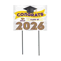 Wisconsin-Stevens Point Pointers 18" x 24" 2026 Grad Yard Sign with Stakes