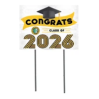 Xavier University of Louisiana Gold Rush 18" x 24" 2026 Grad Yard Sign with Stakes