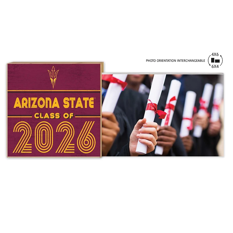 Arizona State Sun Devils 5" x 10.5" 2026 Grad Floating Photo Frame