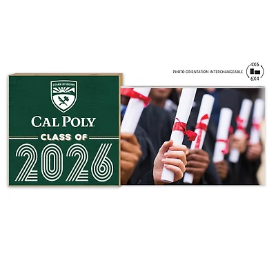 Cal Poly Mustangs 5" x 10.5" 2026 Grad Floating Photo Frame