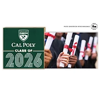 Cal Poly Mustangs 5" x 10.5" 2026 Grad Floating Photo Frame
