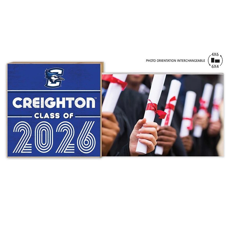 Creighton Bluejays 5" x 10.5" 2026 Grad Floating Photo Frame
