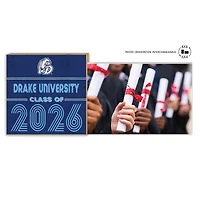 Drake Bulldogs 5" x 10.5" 2026 Grad Floating Photo Frame