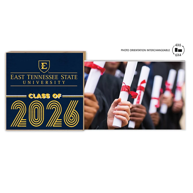 ETSU Buccaneers 5" x 10.5" 2026 Grad Floating Photo Frame