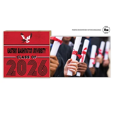 Eastern Washington Eagles 5" x 10.5" 2026 Grad Floating Photo Frame