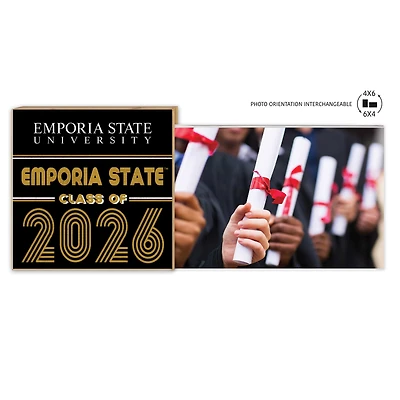 Emporia State Hornets 5" x 10.5" 2026 Grad Floating Photo Frame