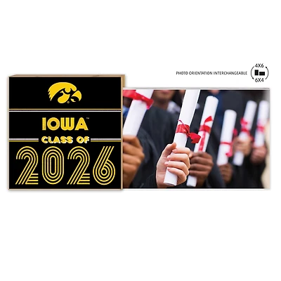 Iowa Hawkeyes 5" x 10.5" 2026 Grad Floating Photo Frame