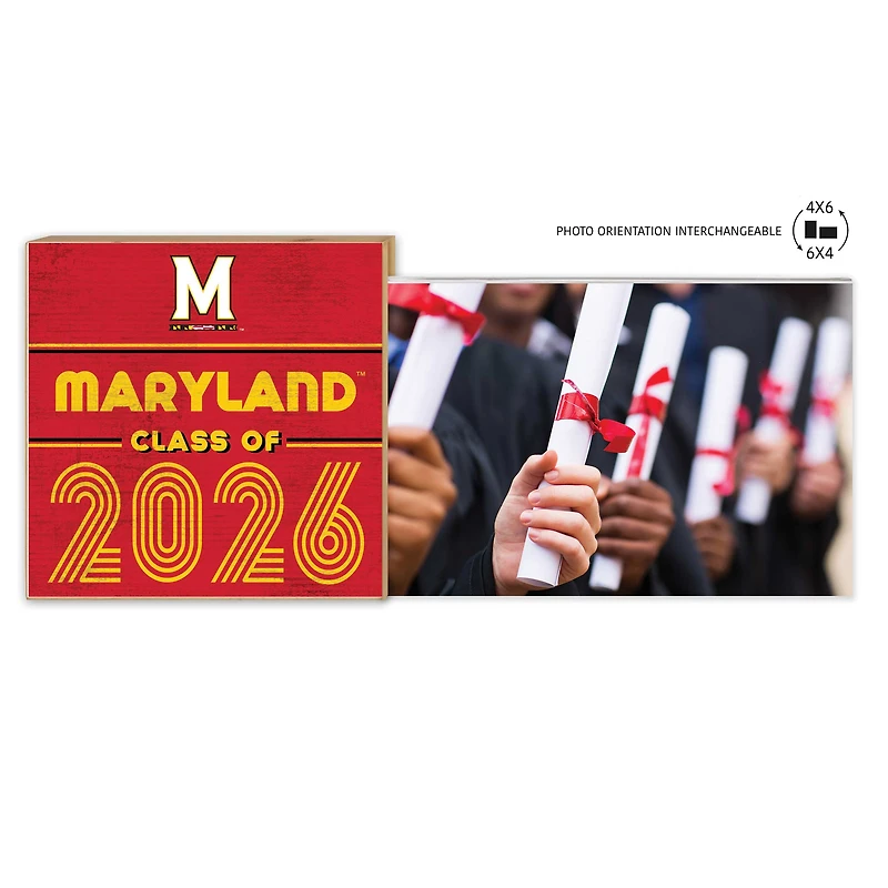 Maryland Terrapins 5" x 10.5" 2026 Grad Floating Photo Frame