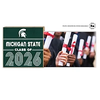 Michigan State Spartans 5" x 10.5" 2026 Grad Floating Photo Frame