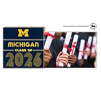 Michigan Wolverines 5" x 10.5" 2026 Grad Floating Photo Frame