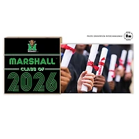 Marshall Thundering Herd 5" x 10.5" 2026 Grad Floating Photo Frame
