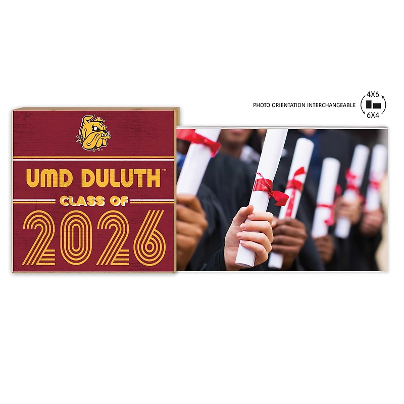 Minnesota Duluth Bulldogs 5" x 10.5" 2026 Grad Floating Photo Frame