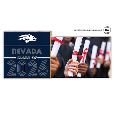 Nevada Wolf Pack 5" x 10.5" 2026 Grad Floating Photo Frame