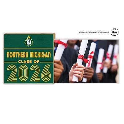 Northern Michigan Wildcats 5" x 10.5" 2026 Grad Floating Photo Frame
