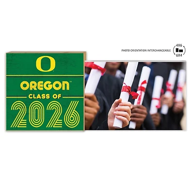 Oregon Ducks 5" x 10.5" 2026 Grad Floating Photo Frame