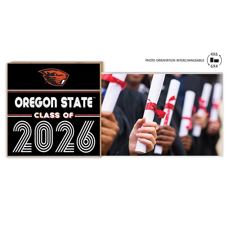Oregon State Beavers 5" x 10.5" 2026 Grad Floating Photo Frame