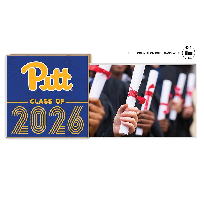 Pitt Panthers 5" x 10.5" 2026 Grad Floating Photo Frame