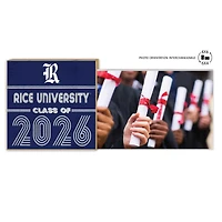 Rice Owls 5" x 10.5" 2026 Grad Floating Photo Frame