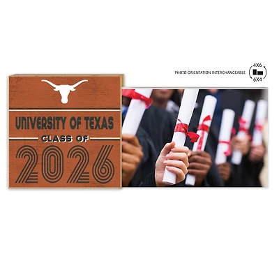 Texas Longhorns 5" x 10.5" 2026 Grad Floating Photo Frame