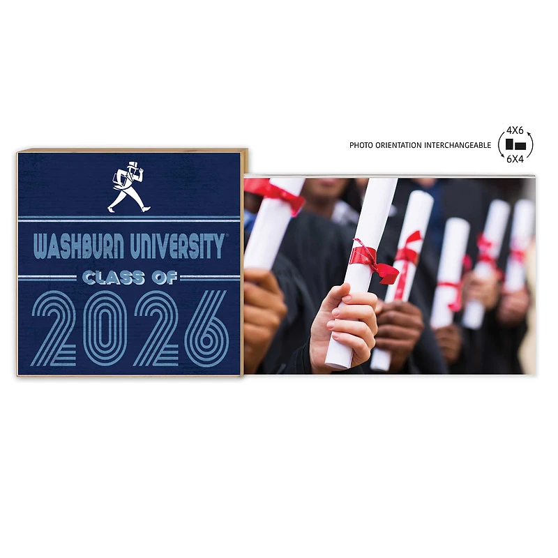 Washburn Ichabods 5" x 10.5" 2026 Grad Floating Photo Frame