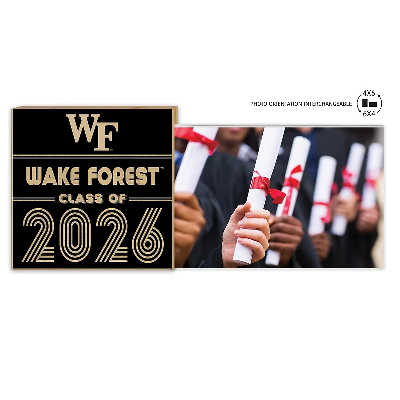 Wake Forest Demon Deacons 5" x 10.5" 2026 Grad Floating Photo Frame