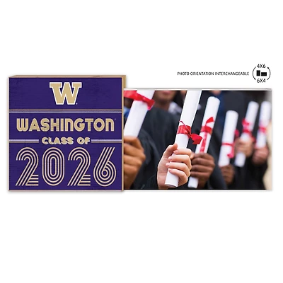 Washington Huskies 5" x 10.5" 2026 Grad Floating Photo Frame