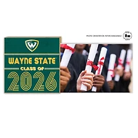 Wayne State Warriors 5" x 10.5" 2026 Grad Floating Photo Frame