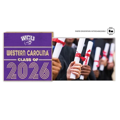 Western Carolina Catamounts 5" x 10.5" 2026 Grad Floating Photo Frame