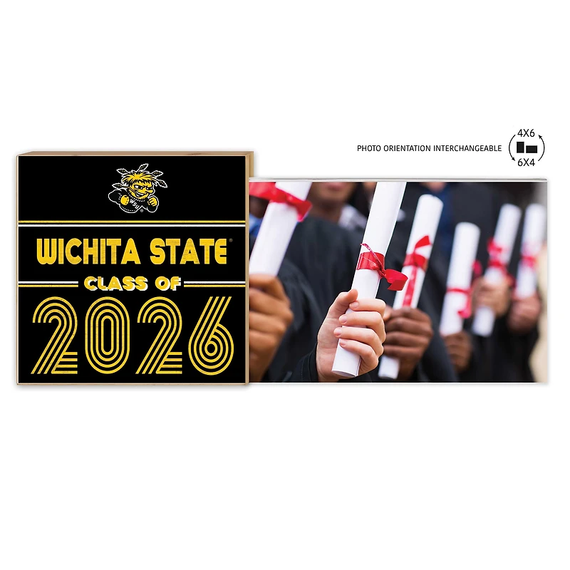 Wichita State Shockers 5" x 10.5" 2026 Grad Floating Photo Frame