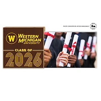 Western Michigan Broncos 5" x 10.5" 2026 Grad Floating Photo Frame