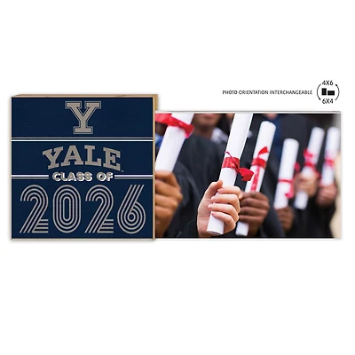 Yale Bulldogs 5" x 10.5" 2026 Grad Floating Photo Frame