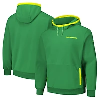 Men's  Columbia  Green Oregon Ducks   Flanker Fleece Pullover Hoodie