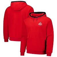 Men's  Columbia  Scarlet Ohio State Buckeyes   Flanker Fleece Pullover Hoodie