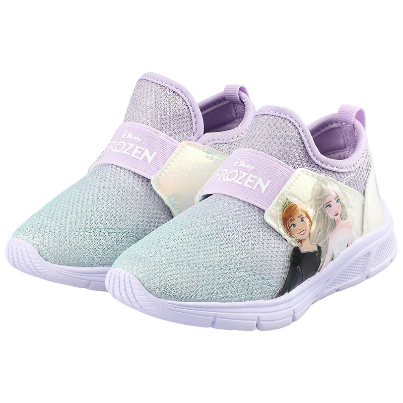 Girls Toddler Josmo Frozen Elsa & Anna Light-Up Slip-On Sneakers