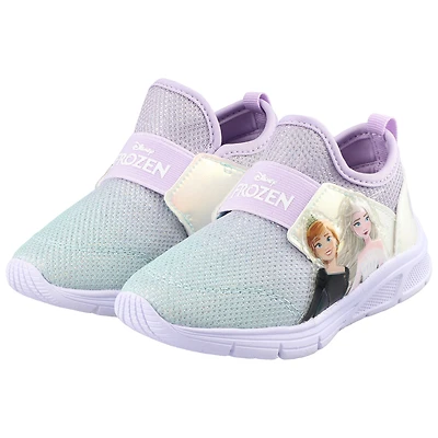 Girls Toddler Josmo Frozen Elsa & Anna Light-Up Slip-On Sneakers