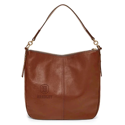 Fossil Brown Bradley Braves Jolie Hobo Bag