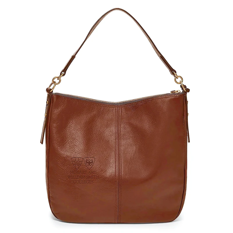 Fossil Brown Hobart & William Smith Colleges Jolie Hobo Bag