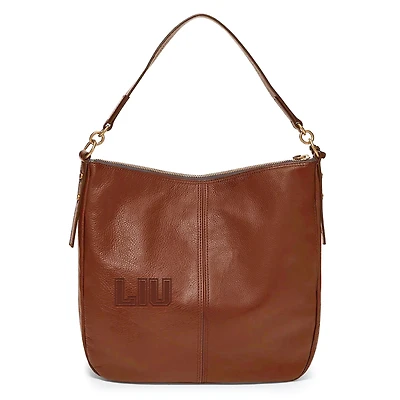 Fossil Brown LIU Sharks Jolie Hobo Bag