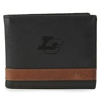 Fossil Black Lewis & Clark College Pioneers Quinn Flip ID Bifold Wallet