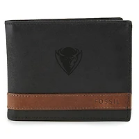 Fossil Black DePaul Blue Demons Quinn Flip ID Bifold Wallet