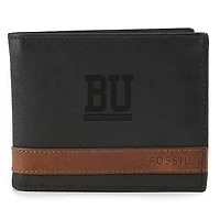 Fossil Black Boston University Quinn Flip ID Bifold Wallet