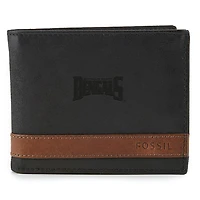 Fossil Black Buffalo State Bengals Quinn Flip ID Bifold Wallet