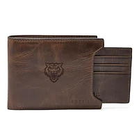 Fossil Brown Idaho State Bengals Derrick Sliding Two-In-One Wallet